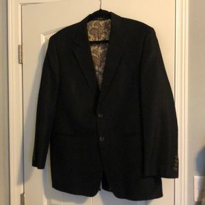 Ralph Lauren black herringbone blazer